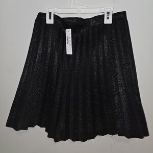 J. Crew Glittering Black Circle Skirt